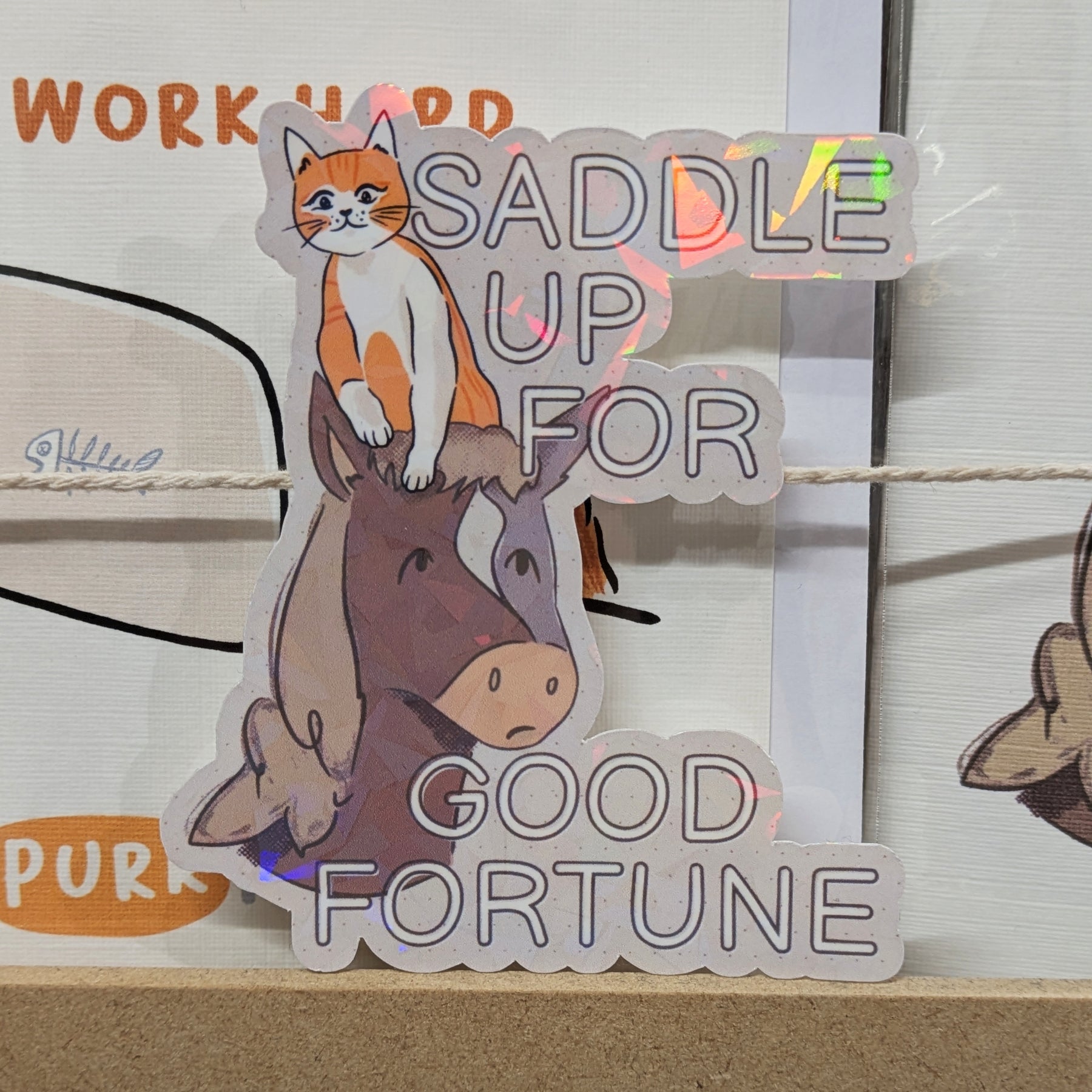 Year of the Horse Holographic Sticker 1