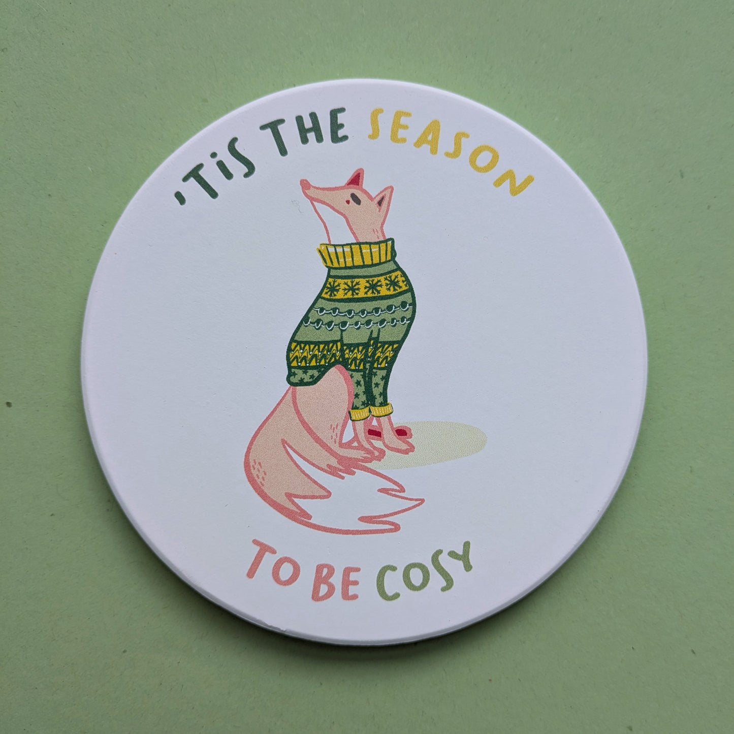 Fox Ceramic Coaster