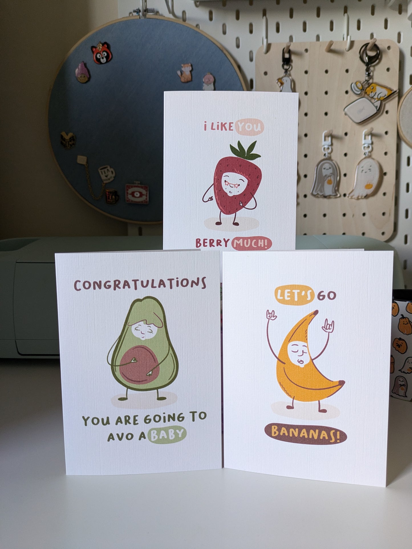 Fruit Gang Greeting Cards 3