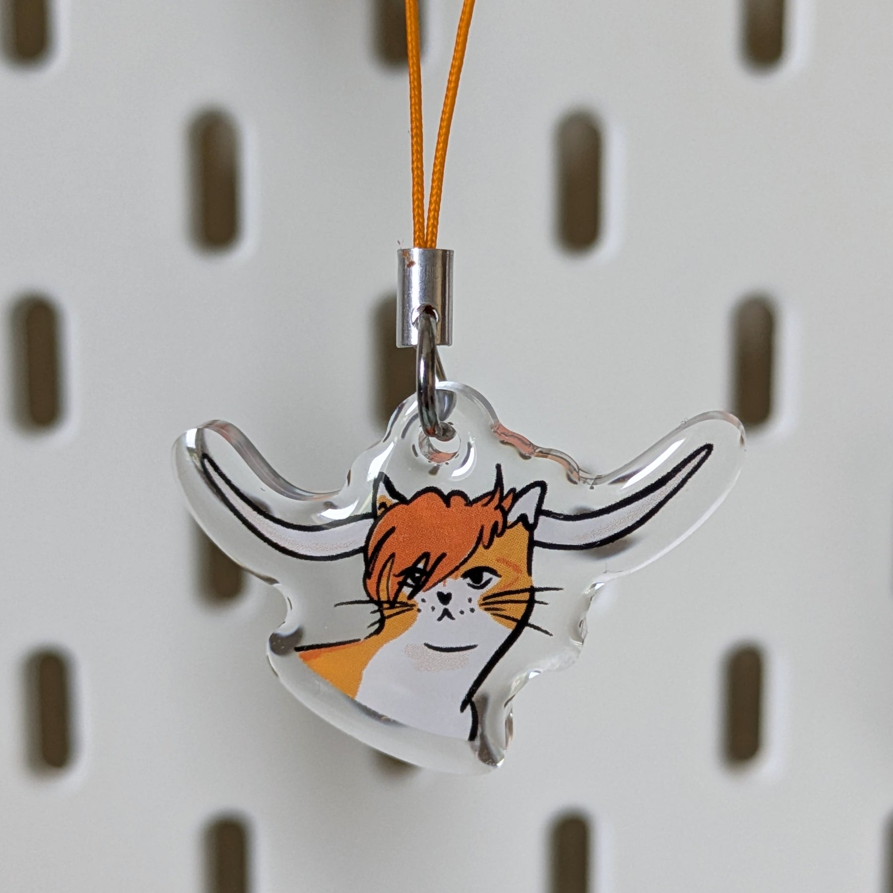 Highland Cat Acrylic Charm 1