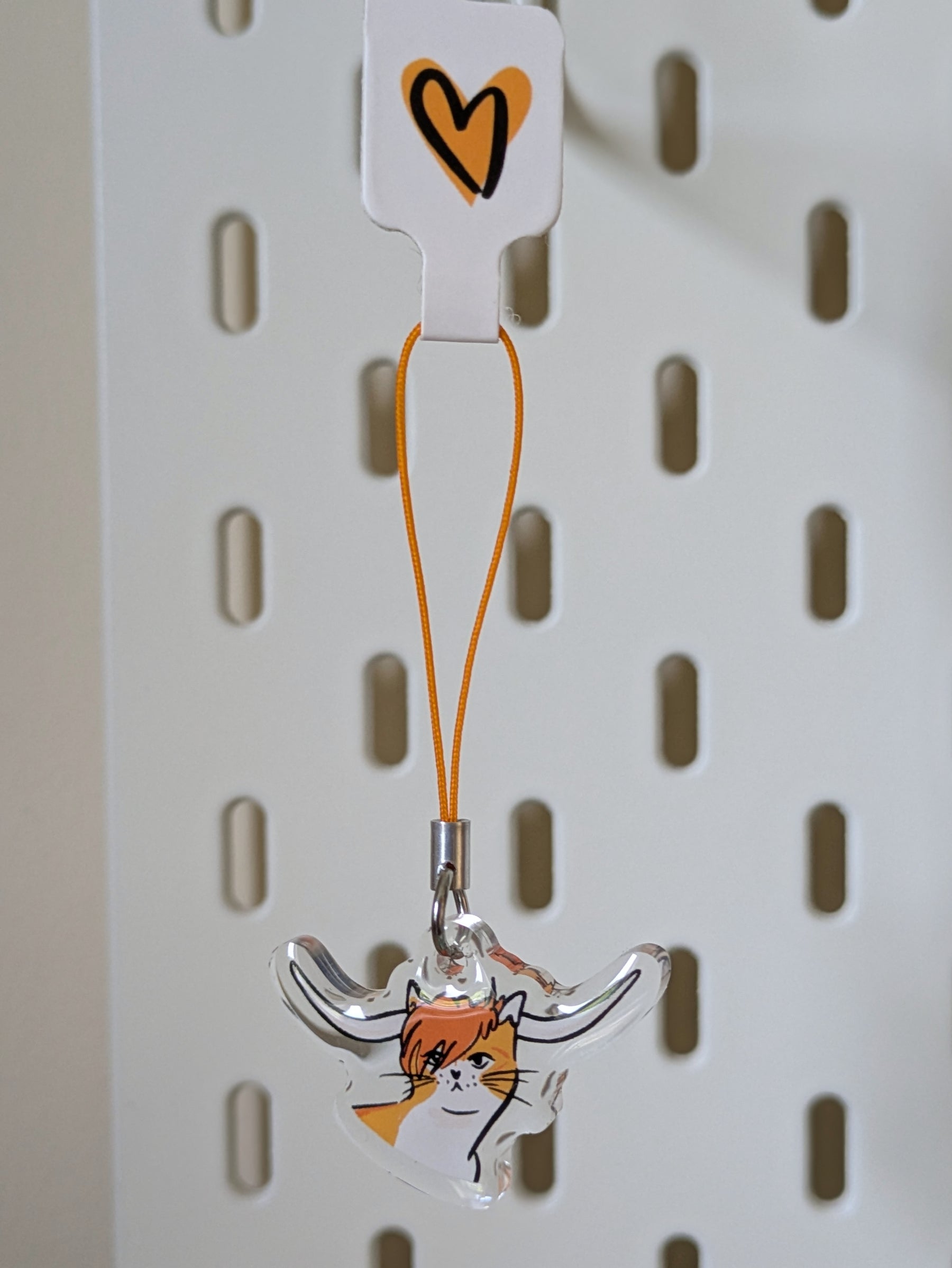Highland Cat Acrylic Charm 2