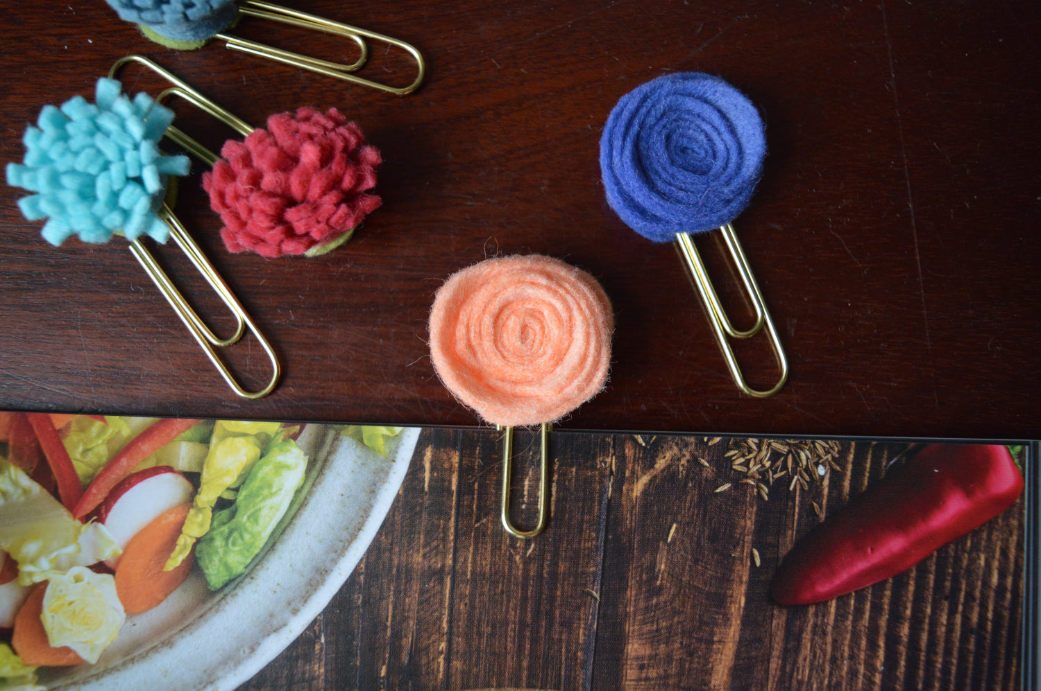 Mystery Felt Flower Paperclip 1