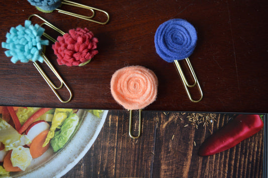 Mystery Felt Flower Paperclip 1