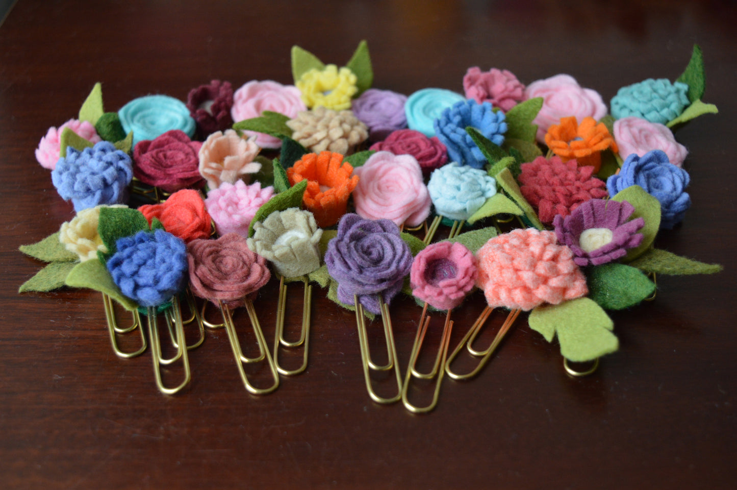 Mystery Felt Flower Paperclip 2
