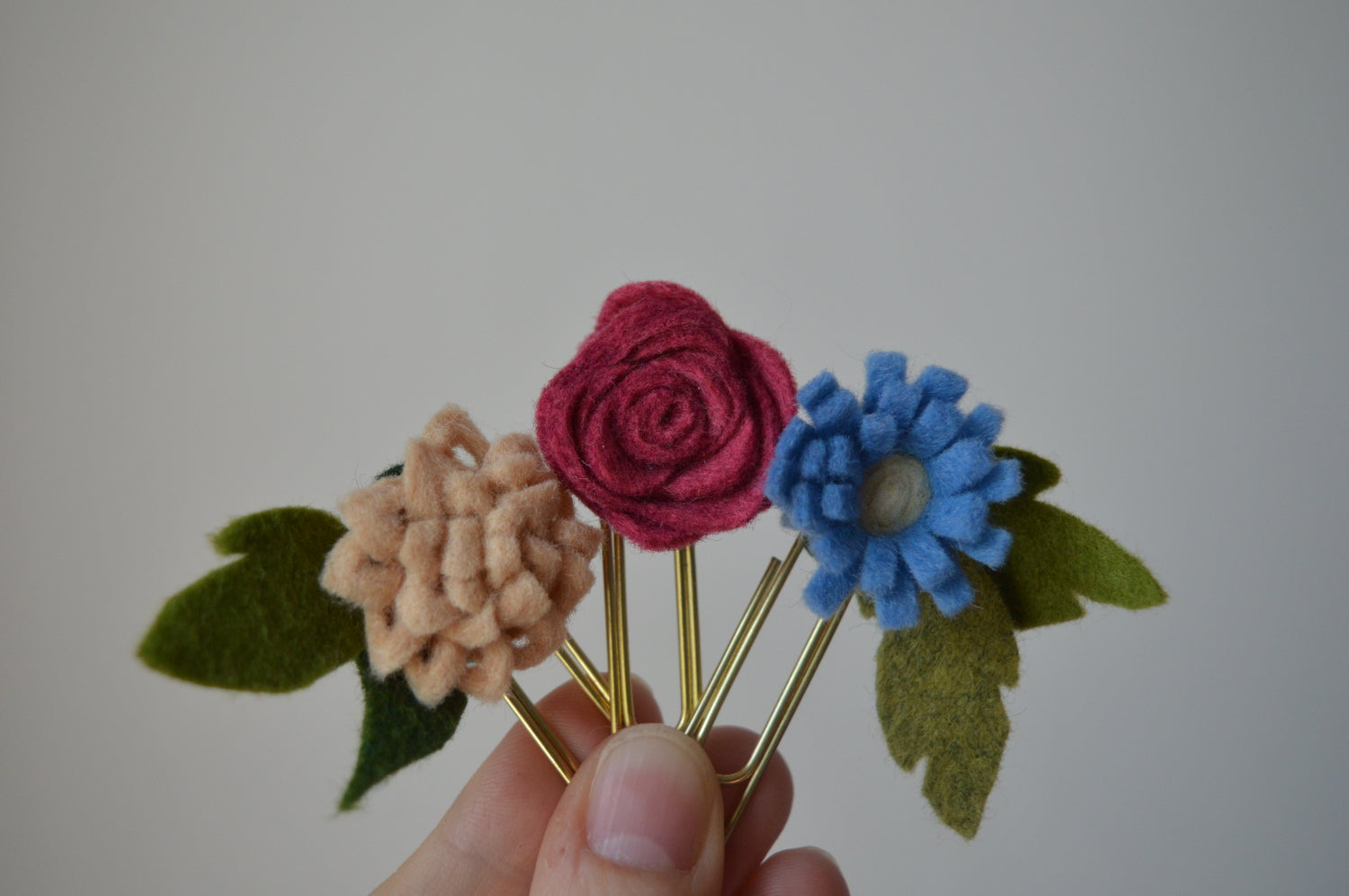 Mystery Felt Flower Paperclip 4