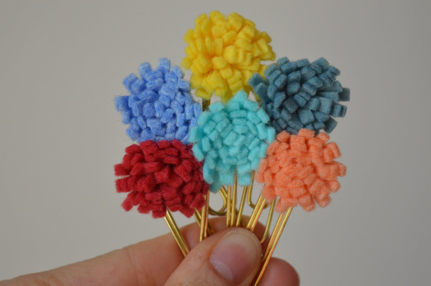 Mystery Felt Flower Paperclip 5