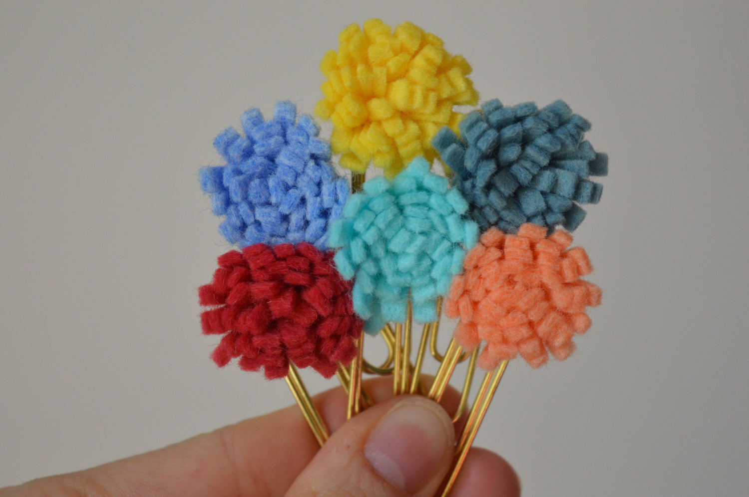 Mystery Felt Flower Paperclip 5
