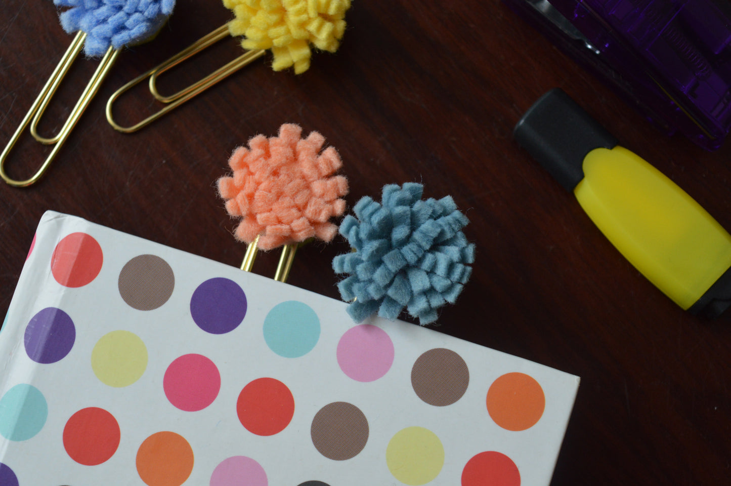 Mystery Felt Flower Paperclip 6