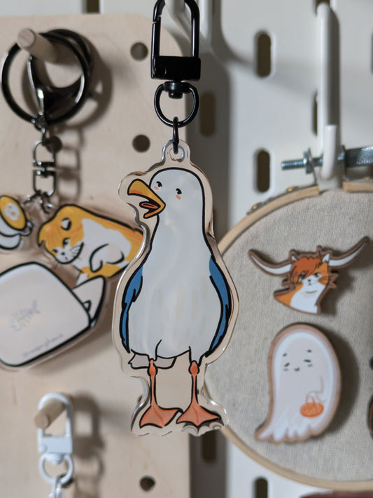 Nibbles Seagull Keyring 2