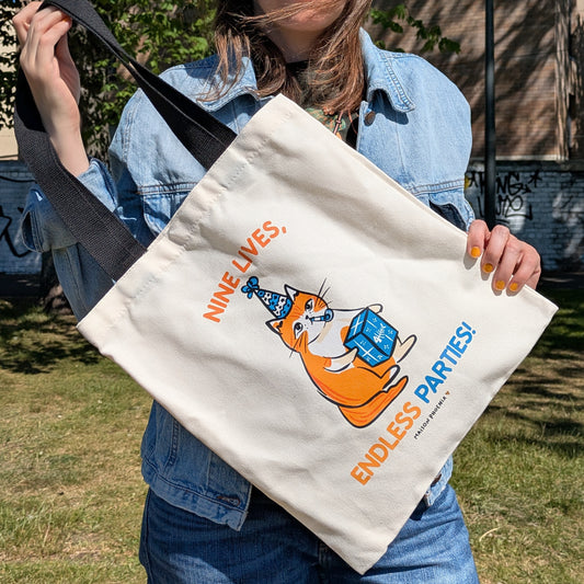 Party Cat Tote Bag 1