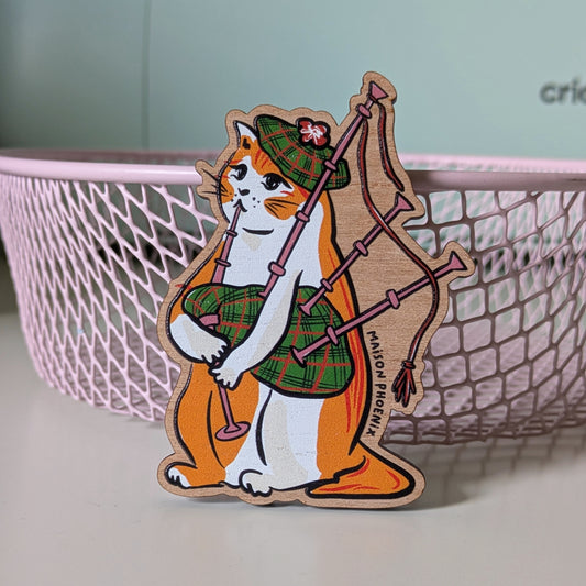 Piper Kitty Wooden Magnet 1