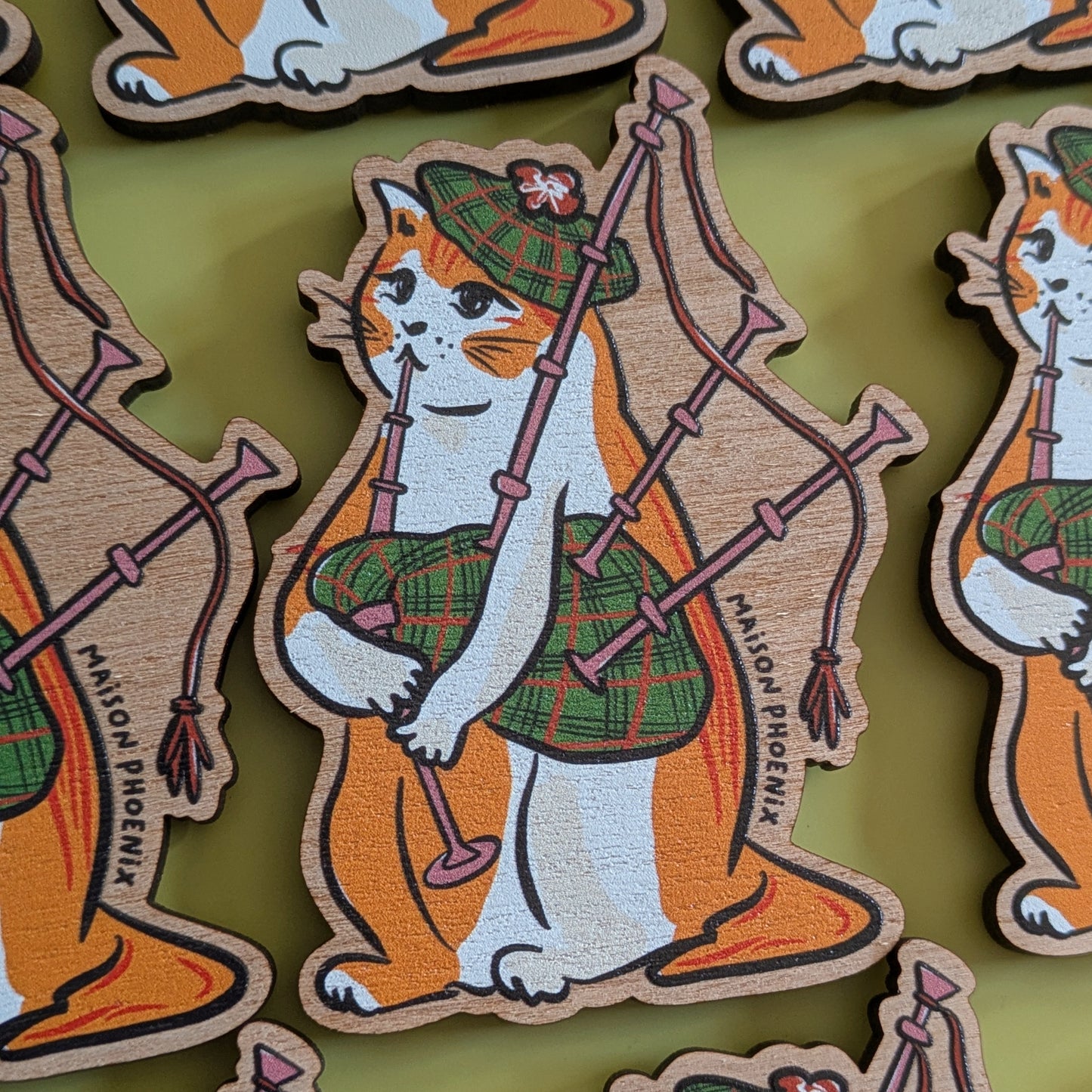 Piper Kitty Wooden Magnet 2