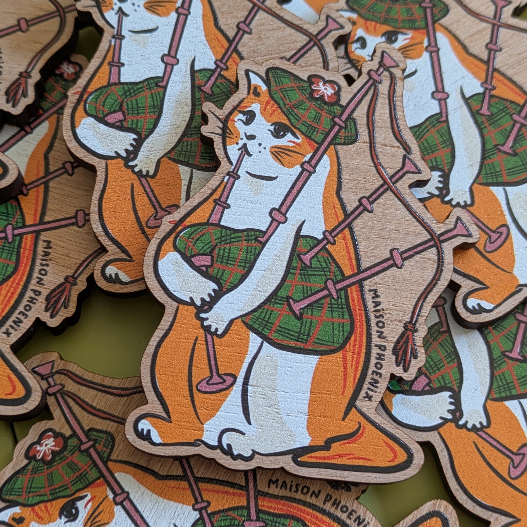 Piper Kitty Wooden Magnet 3