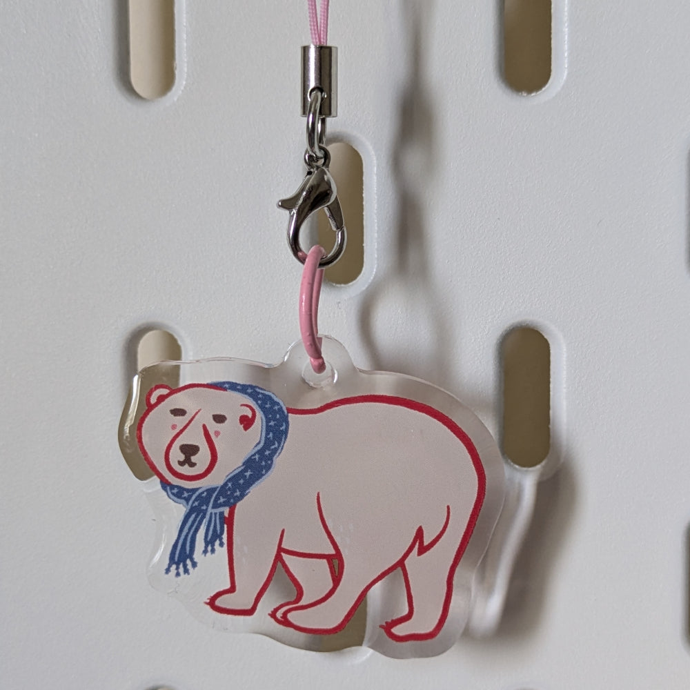 Polar Bear Acrylic Charm 1