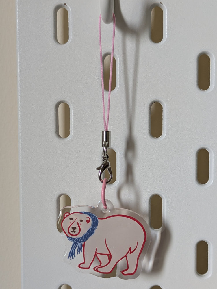 Polar Bear Acrylic Charm 2