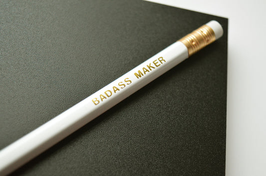 Badass Maker White Pencil 1