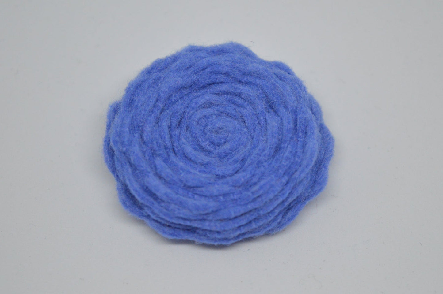 Periwinkle Felt Flower Brooch