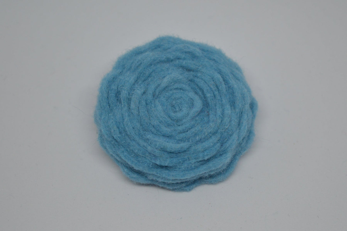 Sky Felt Flower Brooch