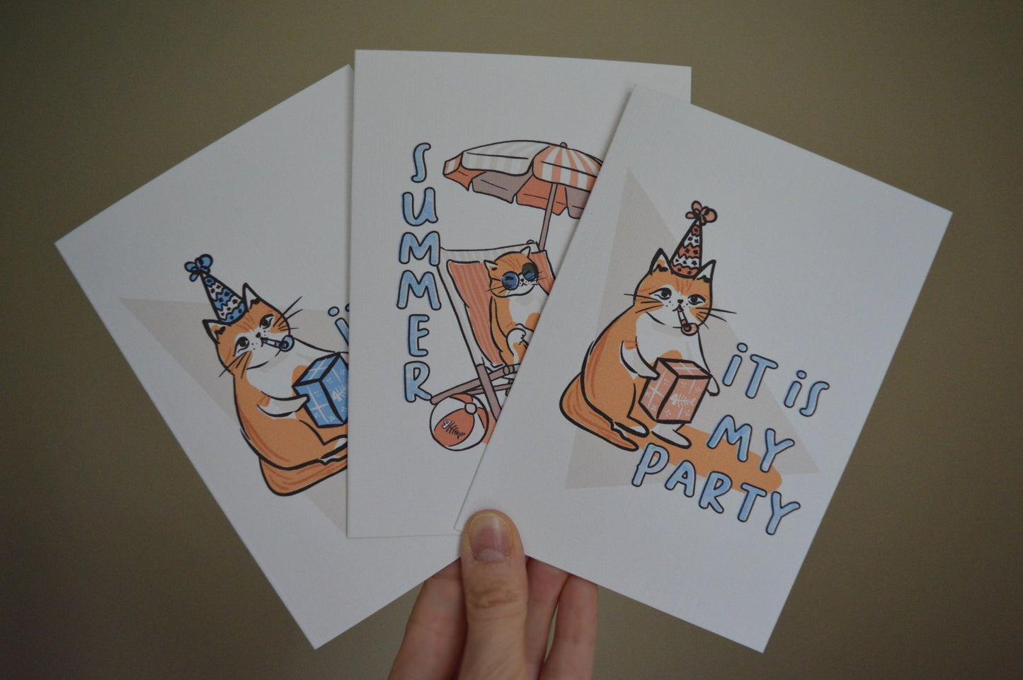 Party Cat Greeting Card (It is my party)