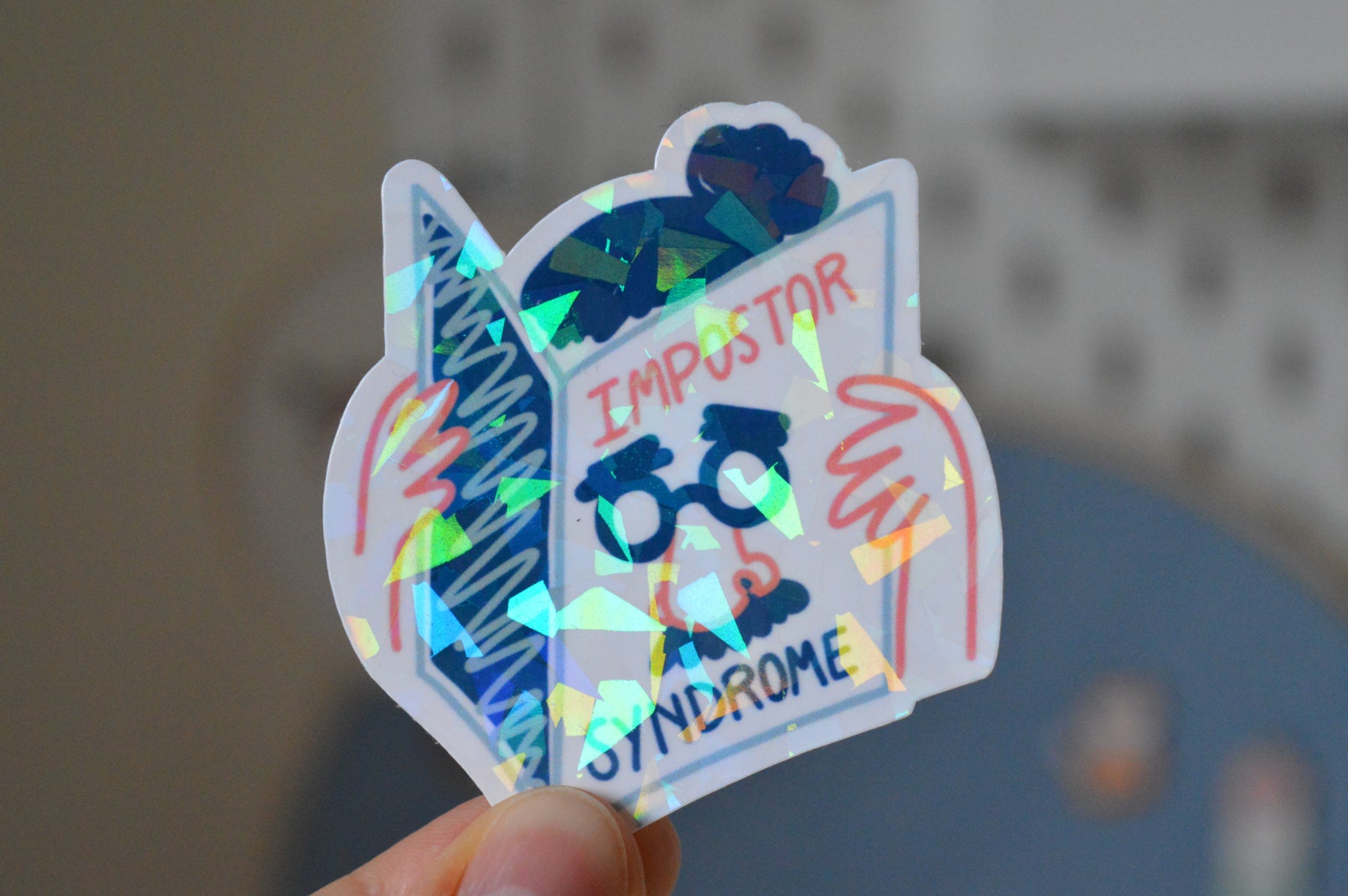 Holographic Impostor Syndrome Sticker 1