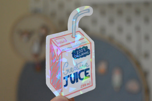 Holographic Creative Juice Sticker 1