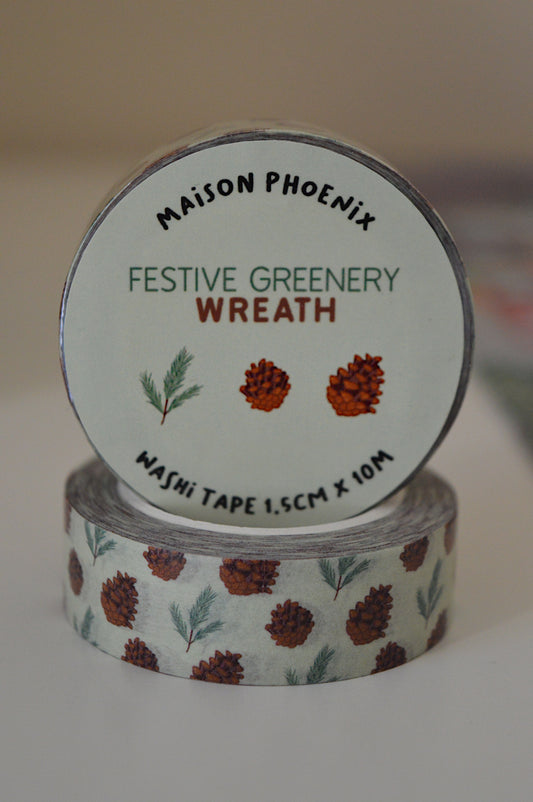 Festive Greenery Washi Tape 3