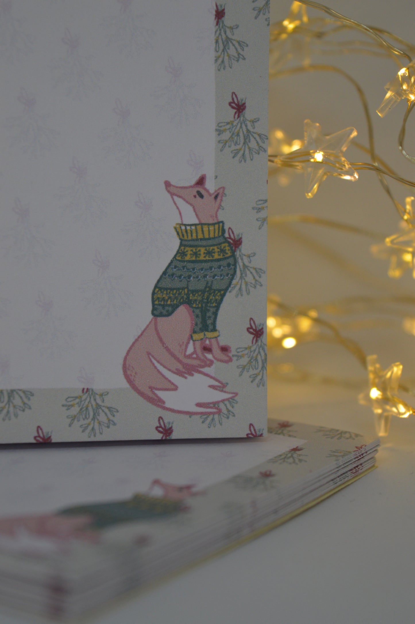 Fox and Mistletoe Memopad 5