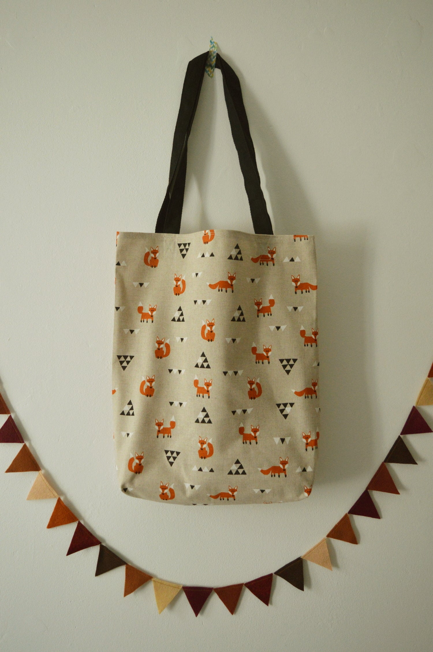 Scandi Fox Tote Bag 1