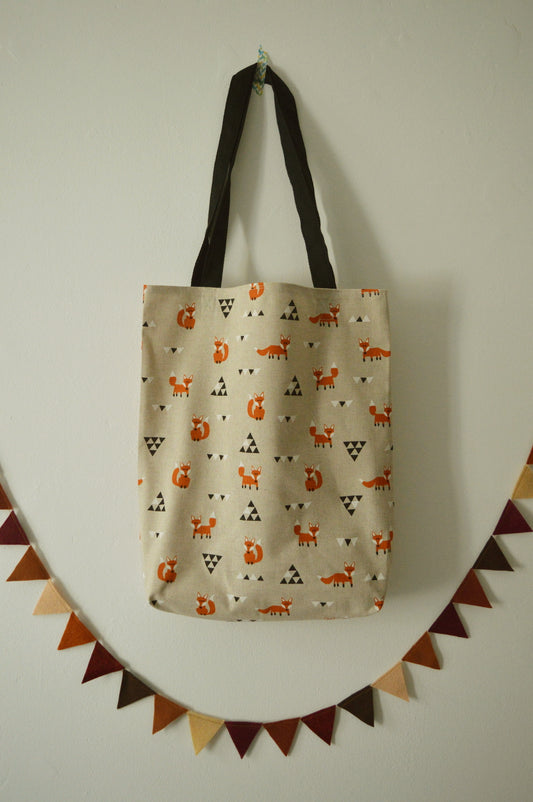 Scandi Fox Tote Bag 1