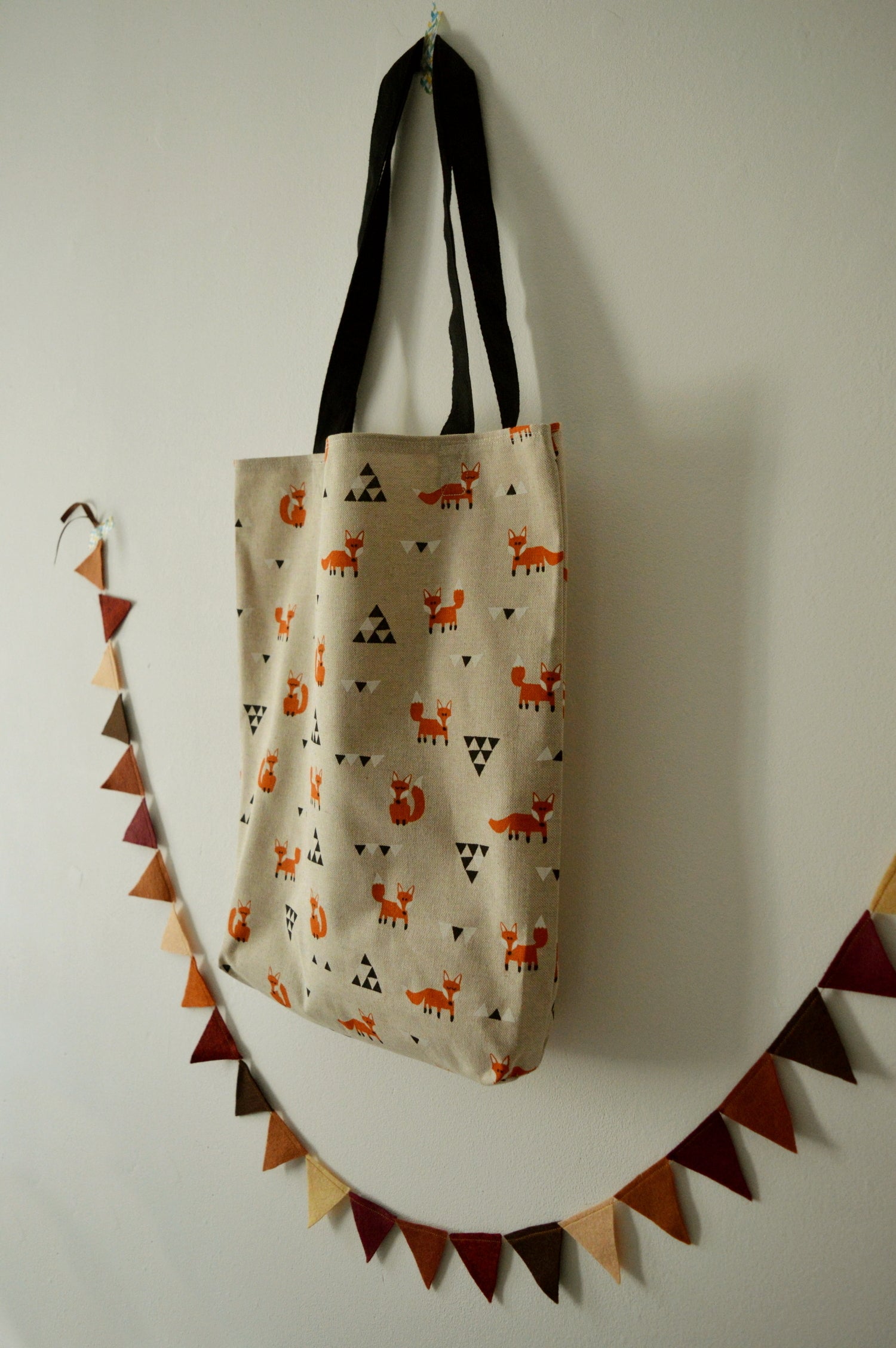 Scandi Fox Tote Bag 2