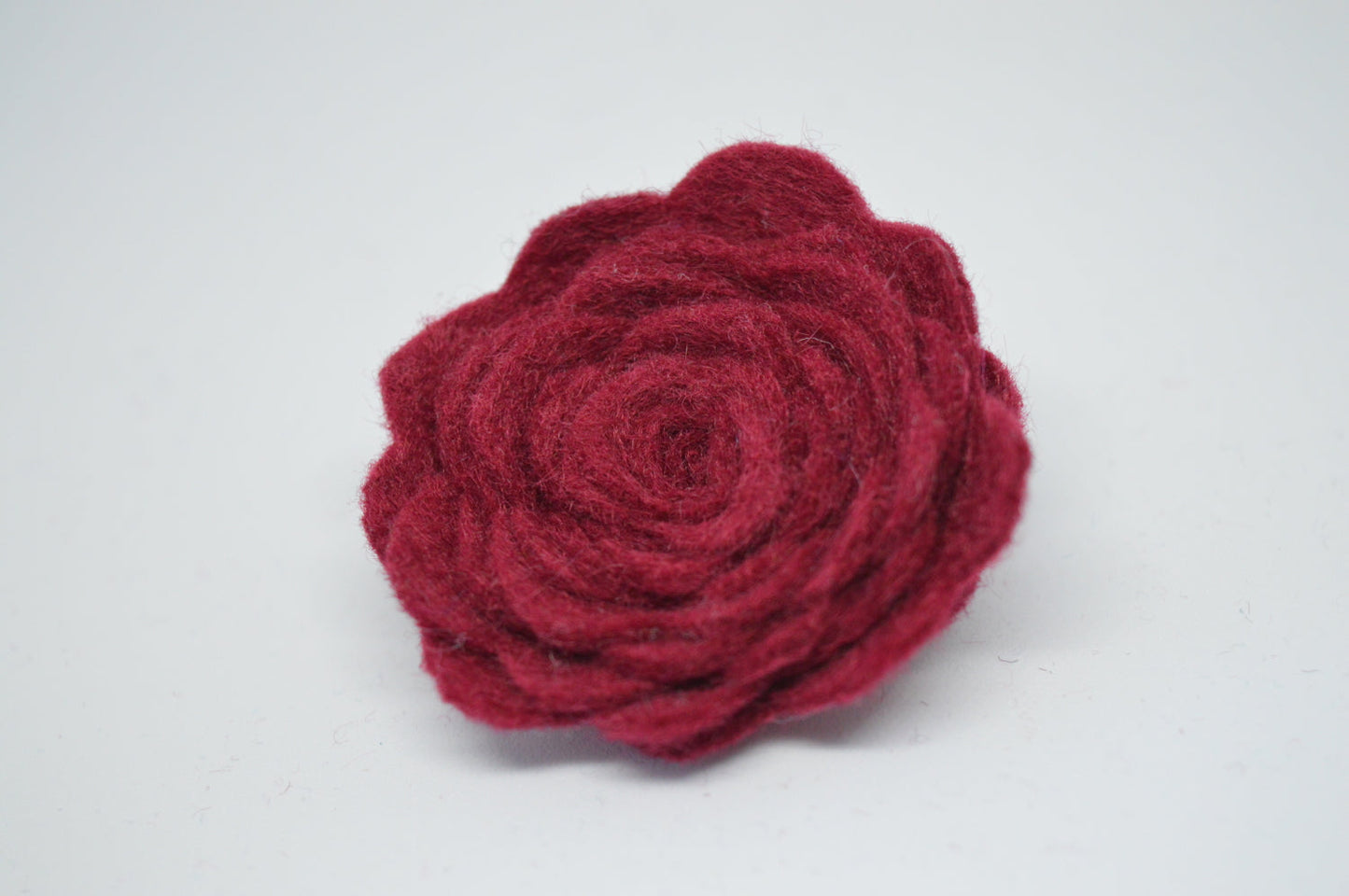 Pink Felt Flower Brooch