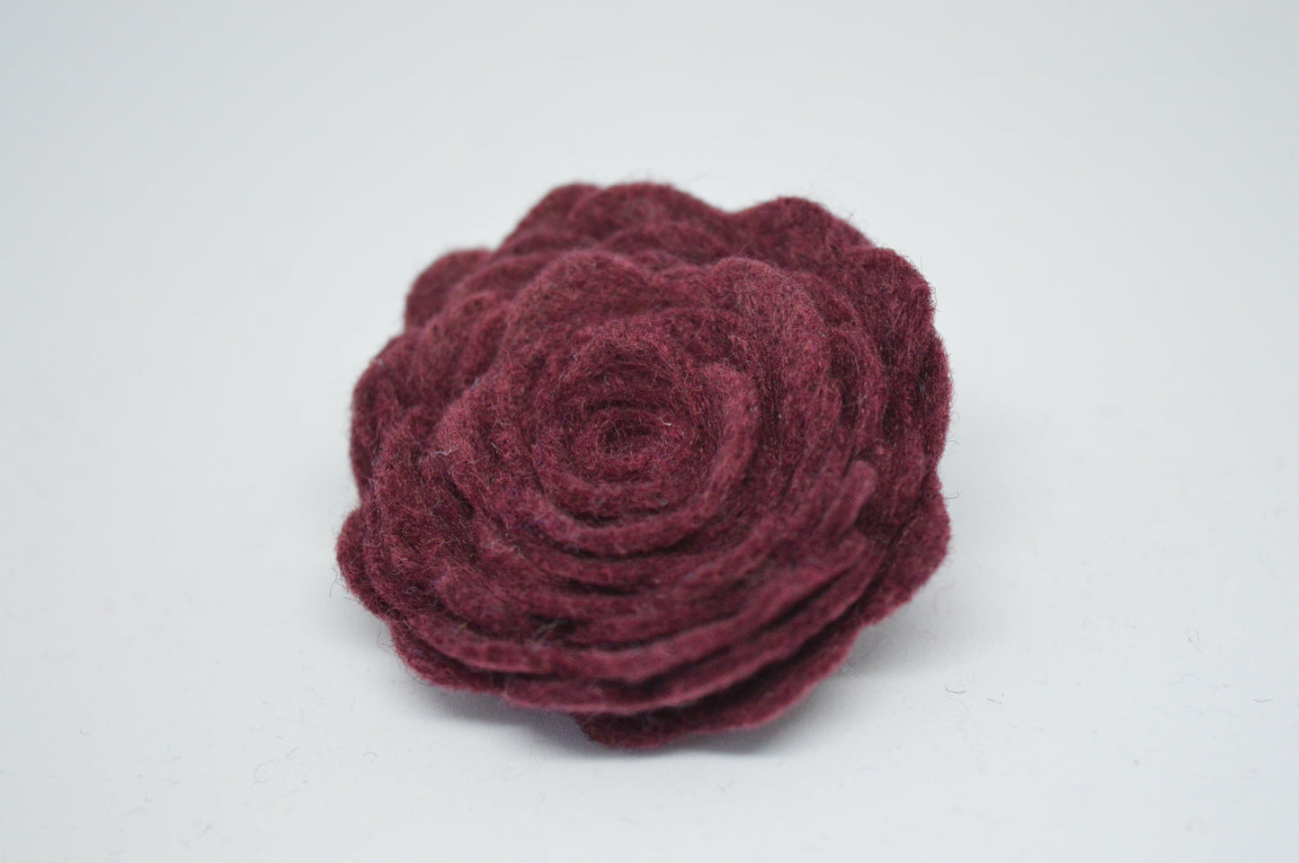 Pink Felt Flower Brooch