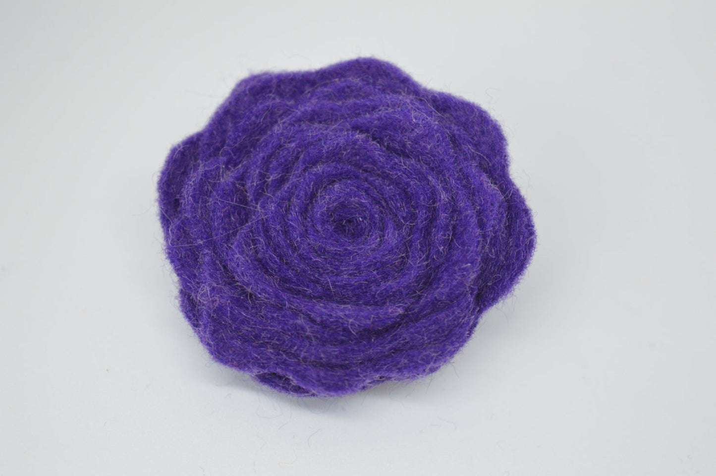 Grape Felt Flower Brooch