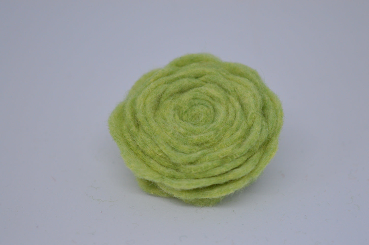 Pistacchio Felt Flower Brooch