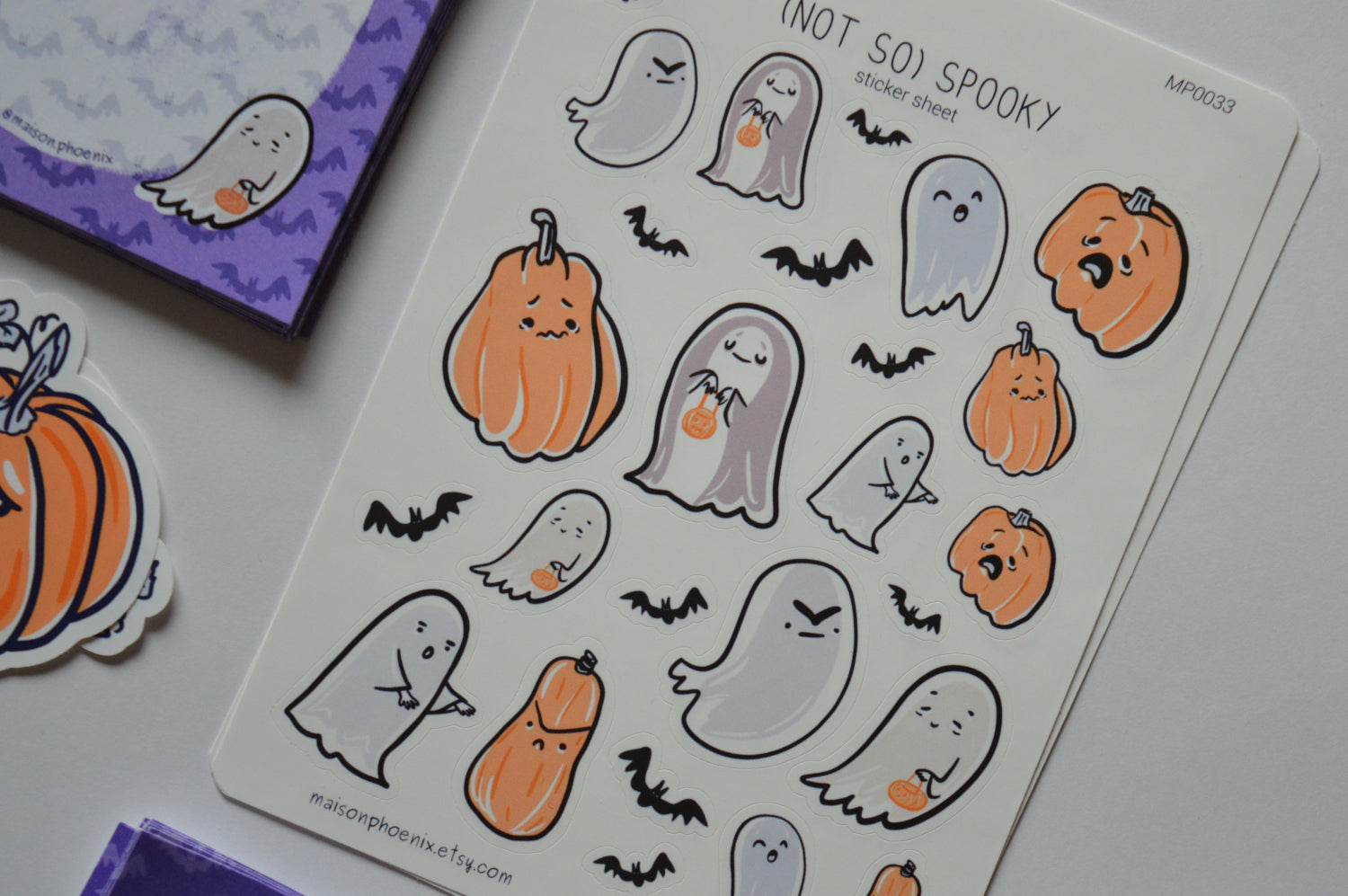 Halloween Spooky Sticker Sheet 1