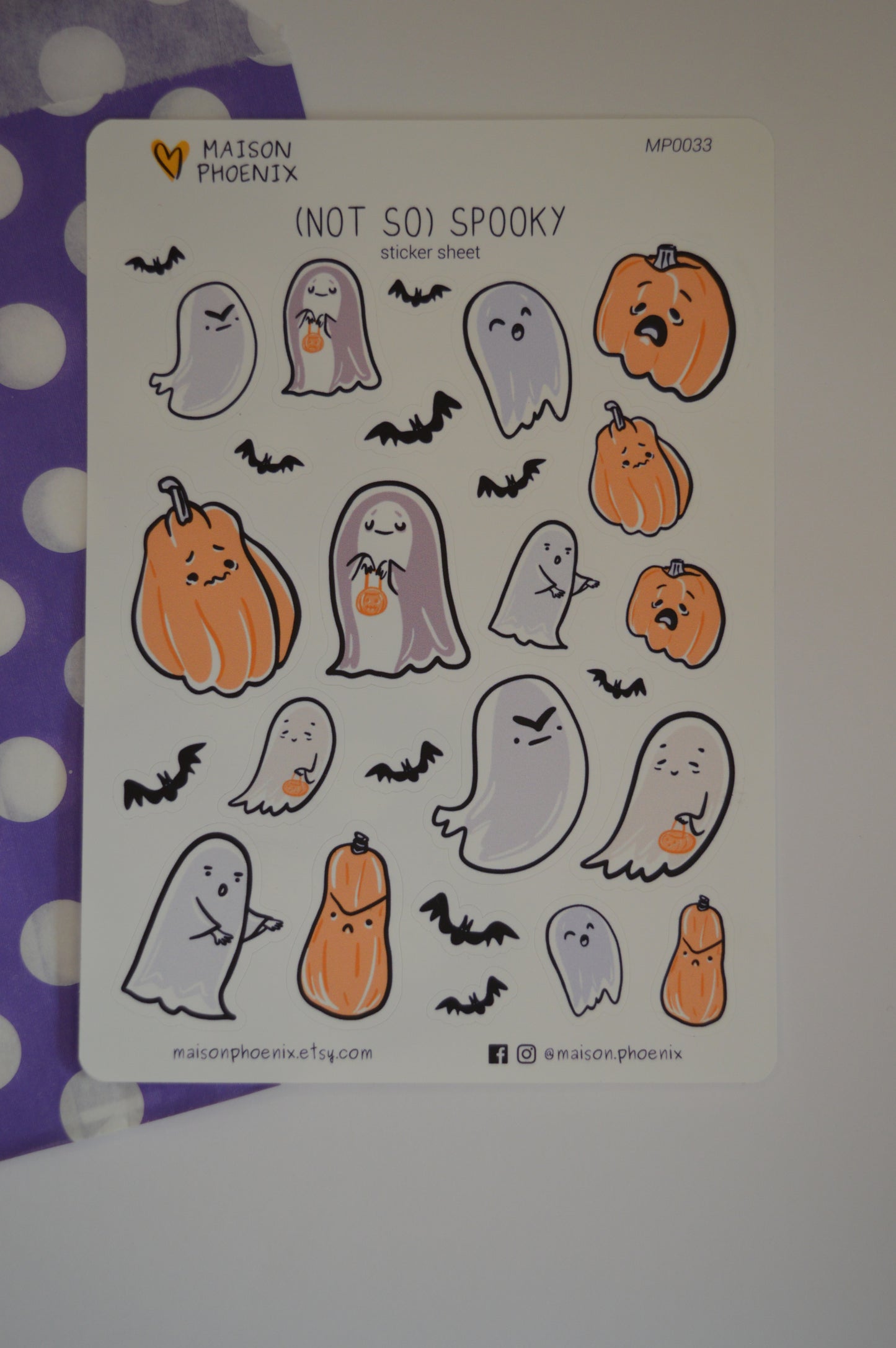 Halloween Spooky Sticker Sheet 6