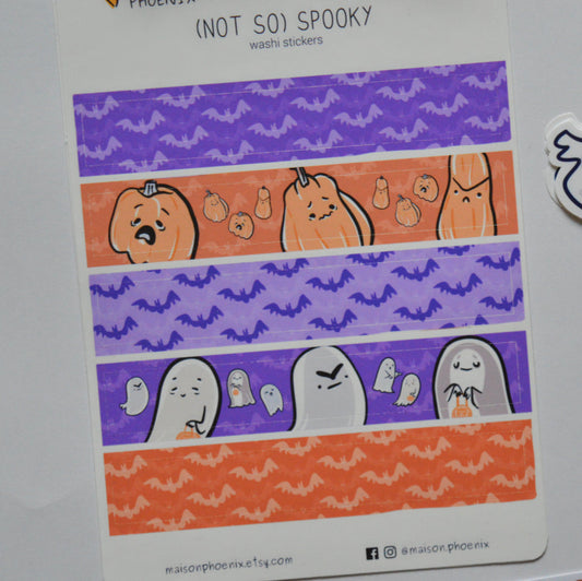 Halloween Spooky Washi Tape Style Stickers 1