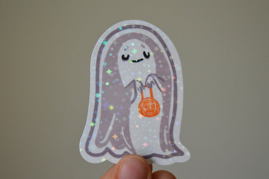 Holographic Ghost Sticker (Ghostie) 1