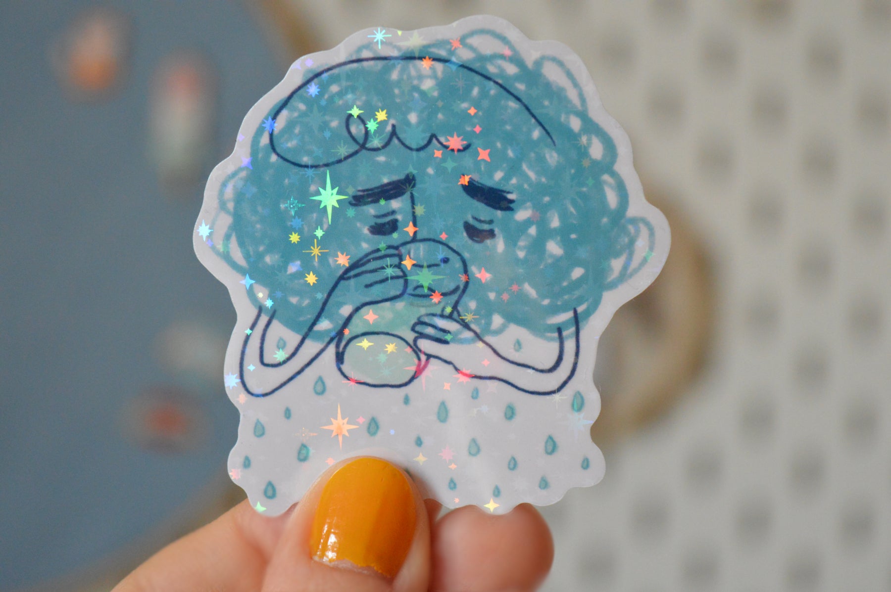 Holographic Rain Sticker 1