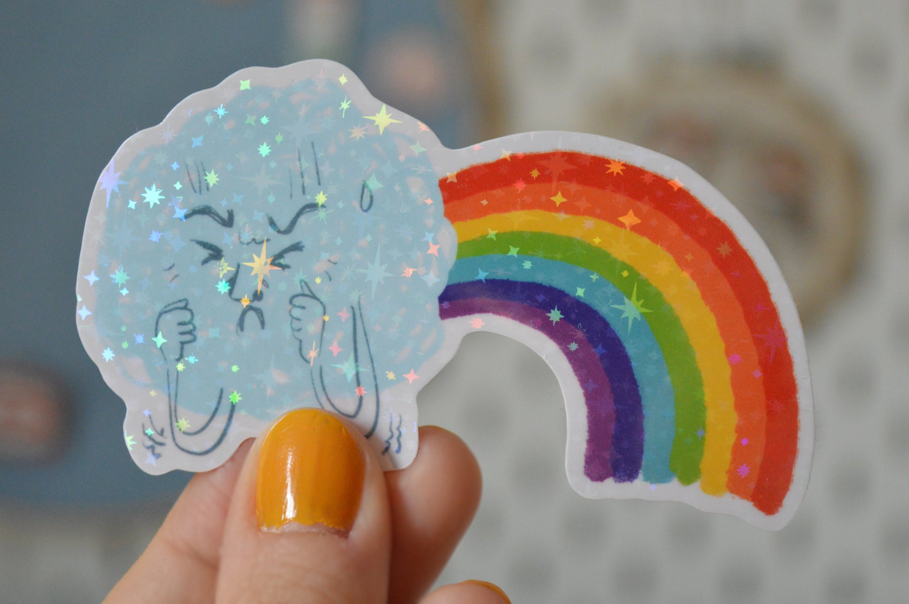 Holographic Rainbow Sticker 1