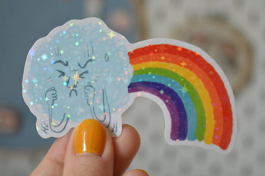 Holographic Rainbow Sticker 1