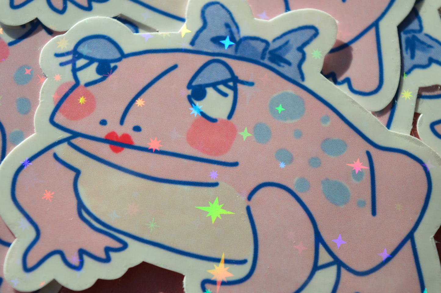 Holographic Toad Sticker 2