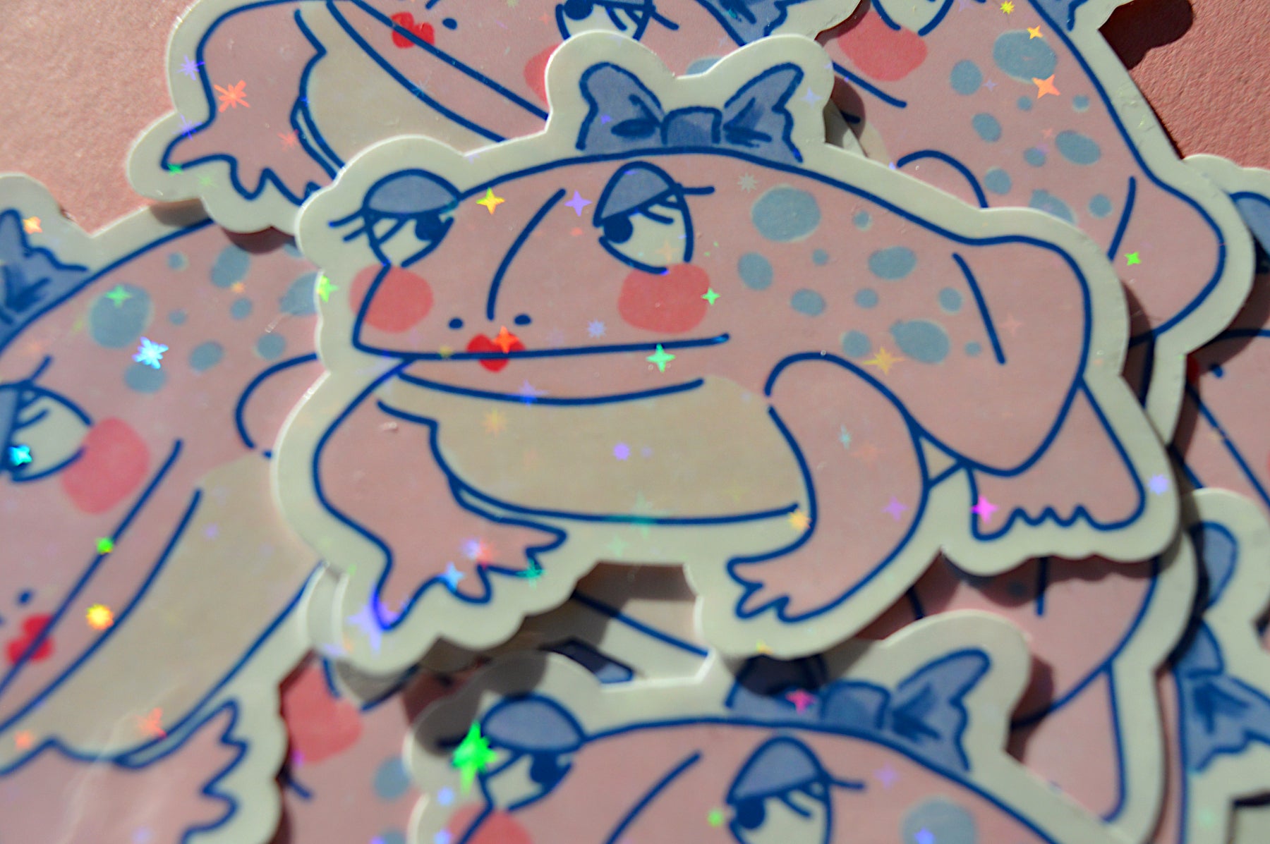 Holographic Toad Sticker 3