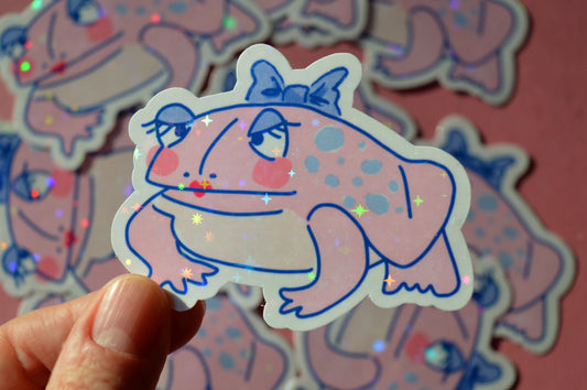 Holographic Toad Sticker 1