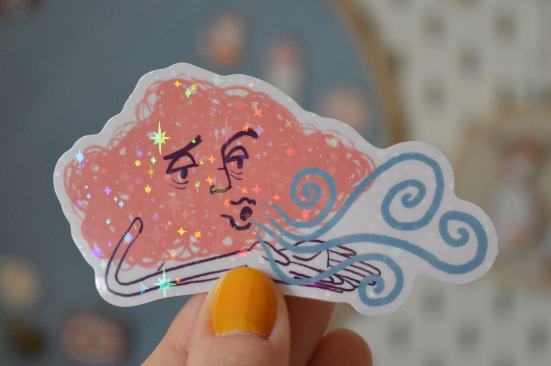 Holographic Wind Sticker 1