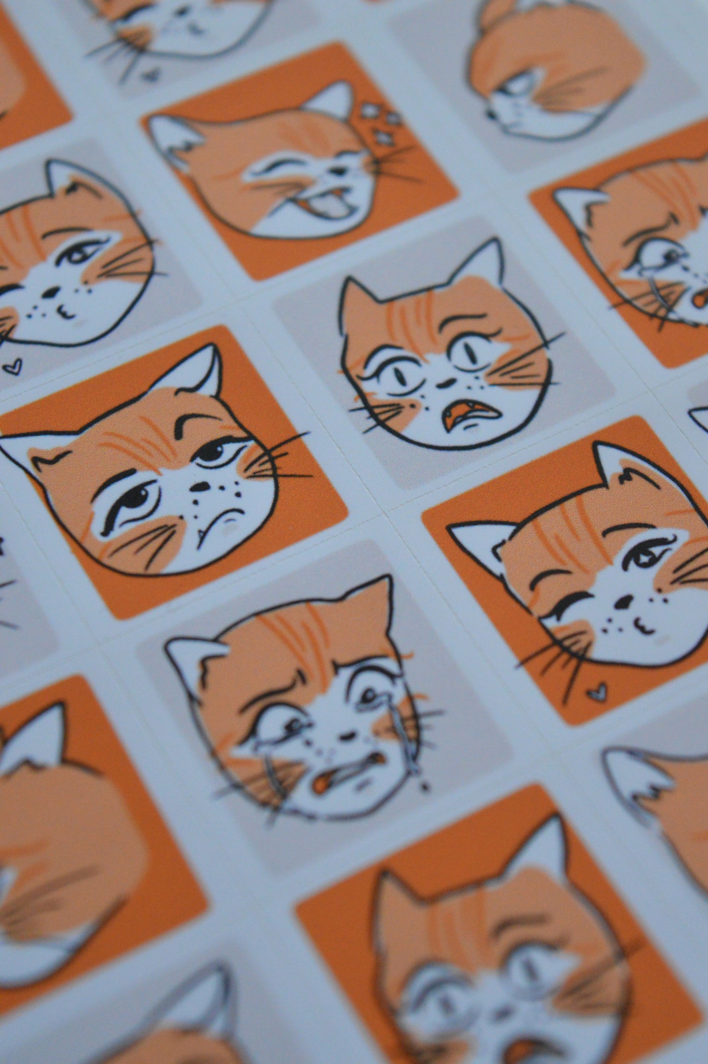 Kitty Emoji Sticker Sheet 4