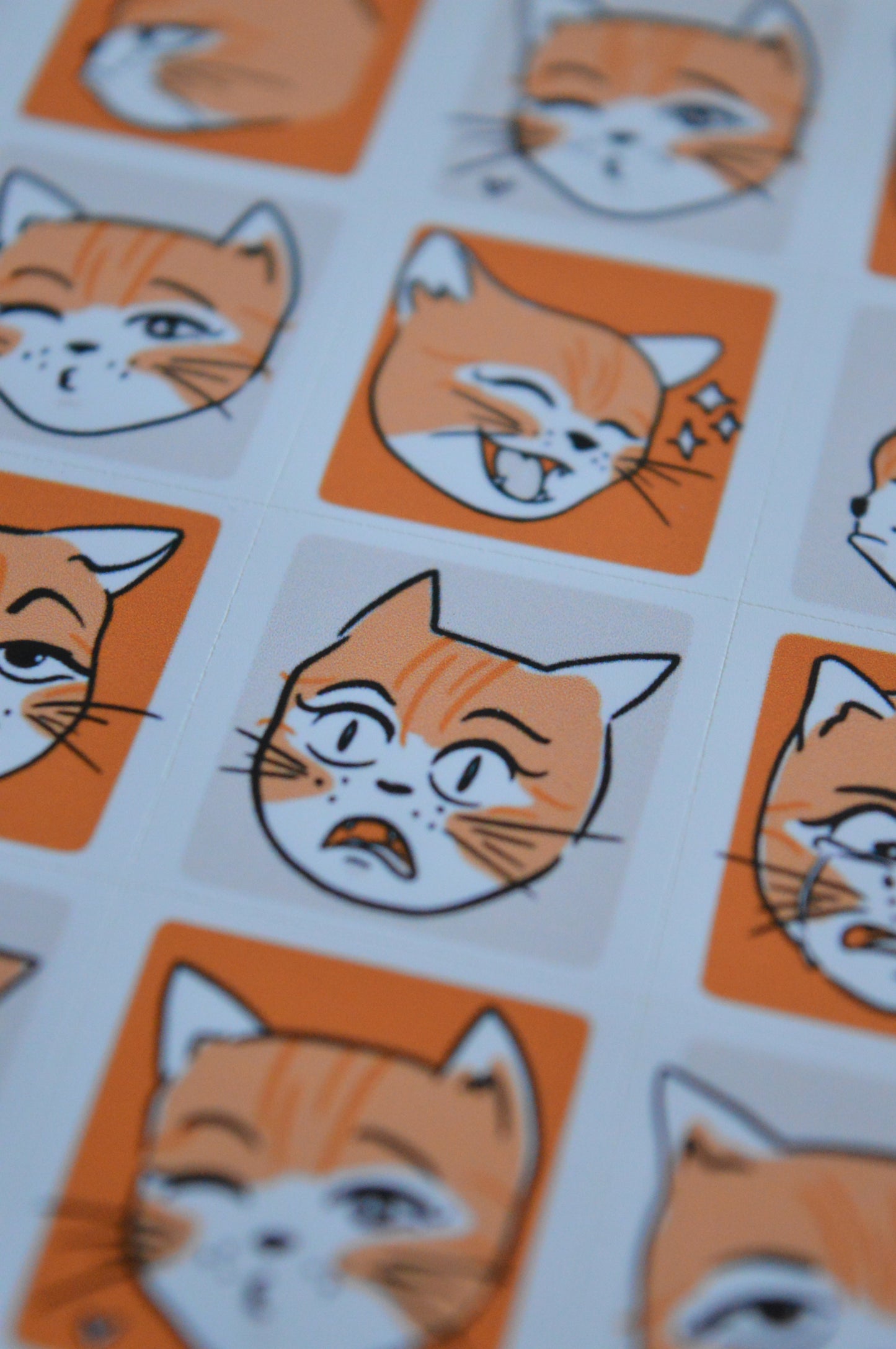 Kitty Emoji Sticker Sheet 5