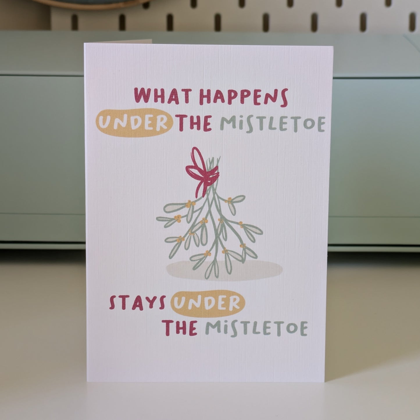 Mistletoe Greeting Card 1