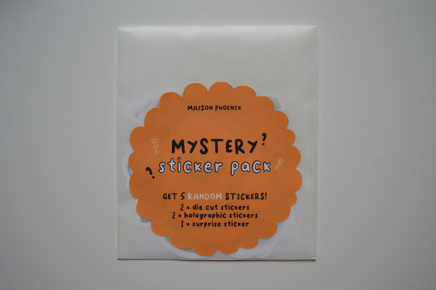 Orange Mystery Sticker Pack