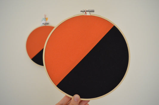 Orange + Black 20cm / 8" Pin Display 1